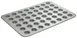 Winco HMF-48O Mini Muffin Pan, 48 Cup / 1.1 oz - Silicone Glazed Aluminized Steel 1 image
