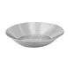Winco HPR-8 8 7/8" Hammered Stainless Steel Round Display Tray, Mirror Finish  1 image