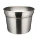 Winco INSN-11 Inset, 11 qt. (352 oz.), 11-1/2" X 9", Round, Stainless Steel 1 image