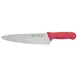 Winco KWP-100R Stäl 10" German Steel Chef's Knife with Red Handle 1 image