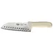 Winco KWP-70 Santoku 7" Stain Free Chef Knife w/ White Polypropylene Handle 1 image