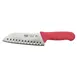 Winco KWP-70R Stäl 7" Santoku Knife w/ Red Handle 1 image