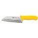 Winco KWP-70Y Stäl 7" Santoku Knife w/ Yellow Handle 1 image