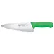 Winco KWP-80G Stäl 8" Steel Chef's Knife with Green Handle 1 image