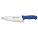 Winco KWP-80U Stäl 8" German Steel Chef's Knife with Blue Handle 1 image