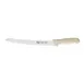Winco KWP-91 9.5" Stäl Stainless Steel Serrated Bread Knife w/ White Handle 1 image