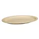 Winco MMPO-1510 Oval Melamine Platter 15½" x 10⅞" Tan Rim Heat‑Resistant Dishwasher‑Safe - 1 Dozen 1 image