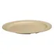 Winco MMPR-9 9" Tan Melamine Round Plate, 8-9" Diameter, 212°F Heat‑Resistant, NSF - 1 Dozen 1 image