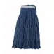 Winco MOP-24C Wet Mop Head, 24 oz. (680g), Cut-End, 1-1/4" Band, Blue 1 image