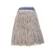 Winco MOP-24WC Wet Mop Head, 24 oz. (680g), Cut-End, 1-1/4" Band, White 1 image