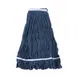 Winco MOP-32 Wet Mop Head, 32 oz. (900g), Loop-End, 1-1/4" Band, Blue 1 image