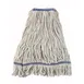 Winco MOP-32W Wet Mop Head, 32 oz., (900g), Loop-End, 1-1/4" Band, White 1 image