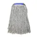 Winco MOP-32WC Wet Mop Head, 32 oz., (900g), Cut End, 1-1/4" Band, White 1 image