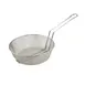 Winco MSB-10F 10" Round Fine Mesh Culinary Basket w/ Nickel Plated Steel 1 image