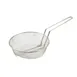 Winco MSB-12M 12" Round Medium Mesh Culinary Basket w/ Nickel Plated Steel 1 image
