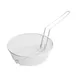 Winco MSBW-10M 10" Non-Stick Medium Mesh Breading Basket w/ White Plastic Coating 1 image