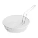 Winco MSBW-12M 12" Non-Stick Medium Mesh Breading Basket w/ White Plastic Coating 1 image