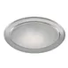 Winco OPL-18 Oval Stainless Steel 18" x 11-1/2" Platter 1 image