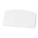Winco PDS-5 Dough Scraper, 5-1/2" x 3-3/4" Plastic, White Handle & Blade, NSF - 1 Dozen 1 image