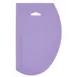 Winco PDS-7P Dough Scraper, 7.5" x 4.75" Plastic Blade, Purple Handle, Allergen‑Free, NSF - 6/Pack 1 image