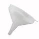 Winco PF-32 32 oz. Round Plastic Funnel, White 1 image