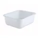 Winco PL-MB 14 3/4" x 12 1/2" x 5 3/8" White Polypropylene Mini Box 1 image