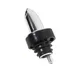 Winco PP-C Liquor Pourer – Free‑Flow, Chrome‑Plated Spout, Silver Finish, Black Collar – 1 Dozen 1 image