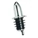 Winco PP-NC Fast Flow Liquor Pourer, Chrome Silver Spout, Breather Tube, Cork, No Collar - 1 Dozen 1 image