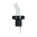 Winco PP-SCL Plastic Pourer with Screen, Bent Spout, Crystal Clear, Free‑Flow, No Collar - 1 Dozen 1 image
