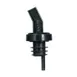 Winco PP-SSM Plastic Pourer Screen Bent Black Spout FreeFlow No Collar Smoke Finish - 1 Dozen 1 image