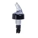 Winco PPA-063 Liquor Pourer, 5/8 oz, Clear Spout, Black Collar & Tail, Plastic - 1 Dozen 1 image