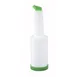 Winco PPB-1G Liquor & Juice Multi Pour w/ Green Spout & Lid, 1 Qt 1 image