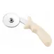 Winco PPC-2W Pizza Cutter with White Polypropylene Handle & 2-1/2" Blade - White 1 image