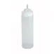 Winco PSW-24 Squeeze Bottle, 24 oz Clear BPA-Free Plastic, Wide Mouth, Single Tip, NSF – 6/Pack 1 image