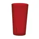 Winco PTP-09R 9.5 oz Pebbled Red Plastic Tumbler, Break‑Resistant, Dishwasher Safe - 1 Dozen 1 image