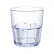 Winco PTSN-12 Havana Tumbler, 12 oz., ribbed SAN plastic, blue, dishwasher safe - 1 Dozen 1 image