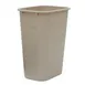 Winco PWR-41BE Wastebasket, 41 qt., 15-1/4"W X 11"D X 19-5/8"H, Rectangular, Beige 1 image