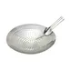 Winco SC-12 12" Diameter Round Short Handle Stainless Steel Perforated Skimmer 1 image