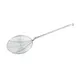 Winco SCF-7 7" Diameter Round x 14" Handle Nickel Plated Spiral Wire Skimmer 1 image