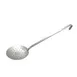 Winco SCS-6H 6 1/4" Diameter Round x 16" Handle Heavy-Duty Stainless Steel Perforated Skimmer 1 image