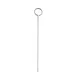 Winco SKO-8 8" Oval Flat Needle Skewer, Stainless Steel, 8" Length - 1 Dozen 1 image