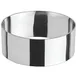 Winco SPM-31O 3" x 1 3/8" Oval Stainless Steel Culinary Pastry Mold / Dishwasher Safe 1 image