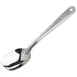 Winco SPS-S10 10" Stainless Steel Slanted Plating Spoon, Dishwasher Safe, Satin Finish 1 image
