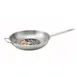 Winco SSFP-14, 14.25" Induction Ready Stainless Steel Fry Pan w/ Riveted Handles 1 image