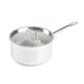 Winco SSSP-3 3-1/2 Qt. Induction-Ready Premium Stainless Steel Sauce Pan with Cover 1 image