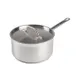 Winco SSSP-6 6 Qt. Induction-Ready Premium Stainless Steel Sauce Pan with Cover 1 image