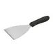Winco TKP-40 Stainless Steel Scraper w/ Black Ergo Handle, 4-7/8" x 4" Blade 1 image