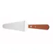 Winco TN166 4-5/8" Stainless Steel Blade Pie Server with Wooden Handle 1 image