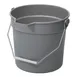 Winco UPP-10G 10 Quart Gray Polyethylene Utility Pail 1 image