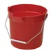 Winco UPP-14R 14 Quart Red Polyethylene Utility Pail 1 image